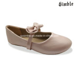 Kids /Child /Women/ Children Soft Glazed Leather Shoes with Bow Knot Upper