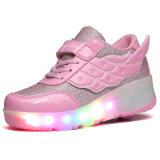Adults Man and Woman Roller Shoes, LED Light Shoes for Man and Woman, Lace up Sport Casual Shoes