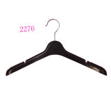 Manufature in China Hot Sale Black No Slip Female Custom Plastic Dress Hangers