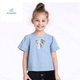 New Style Girls' Short Sleeve Denim Shirt with Printing by Fly Jeans