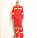 Magic Tape and Pocket Mechanic Work Winter Cotton Fireproof Coverall
