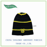 Fashion Promotional Black New Embroidery Winter Knit Hat