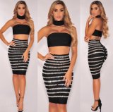 Two Piece Womens Pout Dress Set with a Sexy Beaded Short Dress