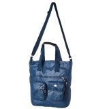 Women Nylon School Handbag with Shoulder Strap for Girl