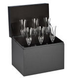 Deluxe Black Wine Glasses Storage Gift Box