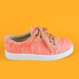 Children's Footwear Causal Pink Lace up Girls Sneakers