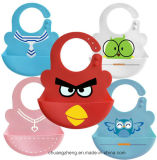 Various Design Custom Silicone Soft Baby Bibs, Food Grade Silicone