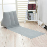 Gray Color PVC Flocked Inflatable Triangle Cushion Seat