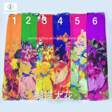 100% Viscose Hot Sale Fashion Butterfly Flower Printed Lady Scarf