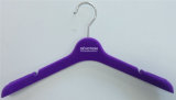 Brand Logo Purple Velvet Hanger with Notches