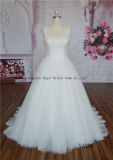 Beading on Shoulder with Tulle Ball Gown Bridal Dress