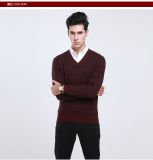 Yak Wool /Cashmere V Neck Pullover Long Sleeve Sweater/Garment/Clothing/Knitwear