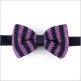 Classic Polyester Striped Knitted Men's Bow Tie (YWZJ 56)