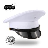 Plain Style Military Senior Captain Hat with Black Strap