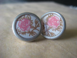 Colorful Fabric Flower Button for Garment