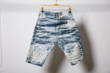 Summer Fascinating Men's Damaged Patched Distressed Short Jeans