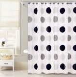 Black Dots Design PEVA Shower Curtain for Bathroom