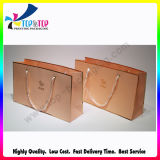 Fancy Brown Papar Shopping Bags with PP Drawstrings