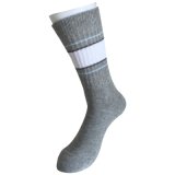 Half Cushion Cotton Fashion Outdoor Sport Stripe Socks (JMCOD03)