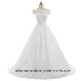 Elegant Applique Wedding Dress Floor-Length Customized Wedding Gown