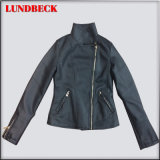 Best Sell Fashion PU Outerwear Jacket for Women
