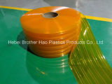 Anti-Insect Transparent Orange Yellow PVC Strip Curtain (Double Ribbed)