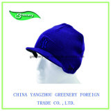 Children Blue Simple Style Knit Hat with Brim