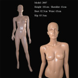 Skin Tone Sexy Female Mannequin Model with Molder Hair