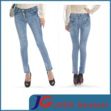 Low Rise Buckle Button Robby Skinny Jeans (JC1340)