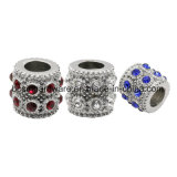 Rhinestone Stainless Steel Beads for Leather Cord