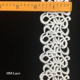 9cm Width White Water-Soluble Lace Trim Vintage Lace Trim Floral Lace Trim White Lace Trim Hmhb738