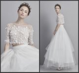 2 Pieces Bridal Ball Gown Lace Tulle Wedding Dress 2018 Lb1726
