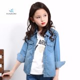 Fashion Cotton Light Blue Long Sleeve Denim Shirt for Girls by Fly Jeans