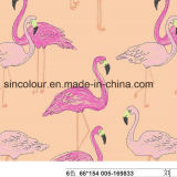 Grus Japonensis Knitted Printing of 80%Nylon 20%Spandex Fabric