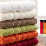 High Quality Cotton Solid Colored Bath Towels in Promotion Price