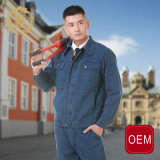 OEM Custom Mechanic Safety Workwear Overalls, Blue Jean Overalls for Men