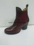 Lady Leather Elegant Pointed of England Ankle Boots