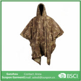 Adult Raincoat Outdoor Rain Poncho with Hoods and Sleeves