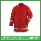 Red Reflective Waterproof Parka Jacket