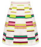 High Quality Tailored Multicolour Stripe Russian Mini Skirt