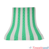 Large Jacquard Colorful Striped Microfiber Beach Towel