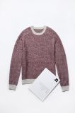 Cotton Long Sleeve Round Neck Knitting Men Sweater
