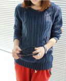 Patch Sweater Bottoming Shirt Loose Thick Sweater (BTQ076)