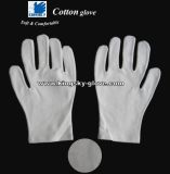 Bleached White Cotton Work Glove Made of 95% Cotton & 5% Lycra