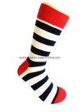 Cotton/Nylon Stripes Men's Sock