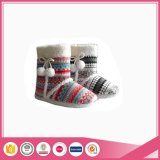 Fashion Knit Lady Indoor Boots with TPR Sole
