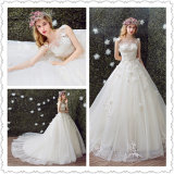 Graceful Lace Flower Princess Ball Gown Wedding Dress (Dream-100071)