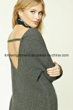 OEM Women Fashion V Neck Long Sleeve Sweater Clothes (W18-247)