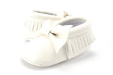 New Style Soft Leather Bowknot Design Infant Baby Shoes