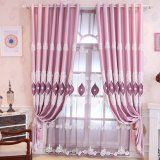 New European Style Embroidery Blackout Window Curtain (07F0045)